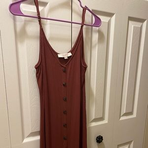 Loft midi long tank dress
